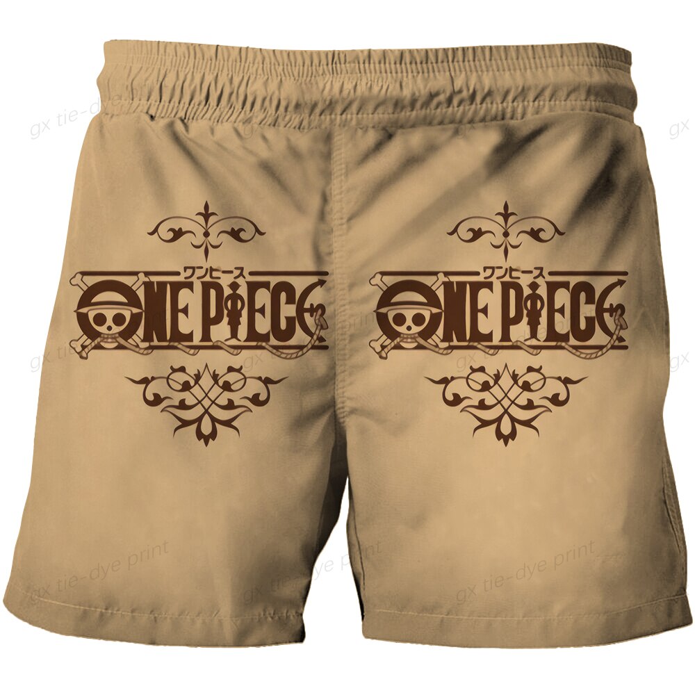 2023 Boys Bathing Suit Shorts Children s Swimming Trunks Summer Shorts Cartoon One Piece Luffy Children 9 - Anime Swim Trunks