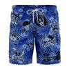 Aloha Theme One Piece Hawaiian Shorts FRONT Mockup Knot - Anime Swim Trunks