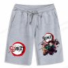 Anime Demon Slayer Shorts 3d Surfing Board Short Kids Beach Shorts Men Swimming Trunks Kamado Tanjirou 8 - Anime Swim Trunks