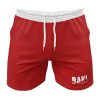 Baki the Grappler Seperated Template Gym Short FRONT Mockup - Anime Swim Trunks