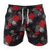 Black Aloha Akatsuki N Seperated Template Gym Short FRONT Mockup - Anime Swim Trunks