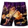 Demon Slayer Short Pants Men 3D Print Anime Kimetsu No Yaiba Board Shorts Casual Hawaii Beach 17 - Anime Swim Trunks
