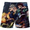 Demon Slayer Short Pants Men 3D Print Anime Kimetsu No Yaiba Board Shorts Casual Hawaii Beach 20 - Anime Swim Trunks