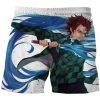 Demon Slayer Short Pants Men 3D Print Anime Kimetsu No Yaiba Board Shorts Casual Hawaii Beach 28 - Anime Swim Trunks