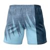 Gible Classic Pokemon Gym Short BACK Mockup - Anime Swim Trunks