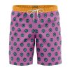 Giorno Giovanna Anime Jojo Bizarre Adventure Hawaiian Shorts FRONT Mockup Knot - Anime Swim Trunks