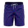 Giorno Giovanna Manga Jojo Bizarre Adventure Hawaiian Shorts FRONT Mockup Knot - Anime Swim Trunks