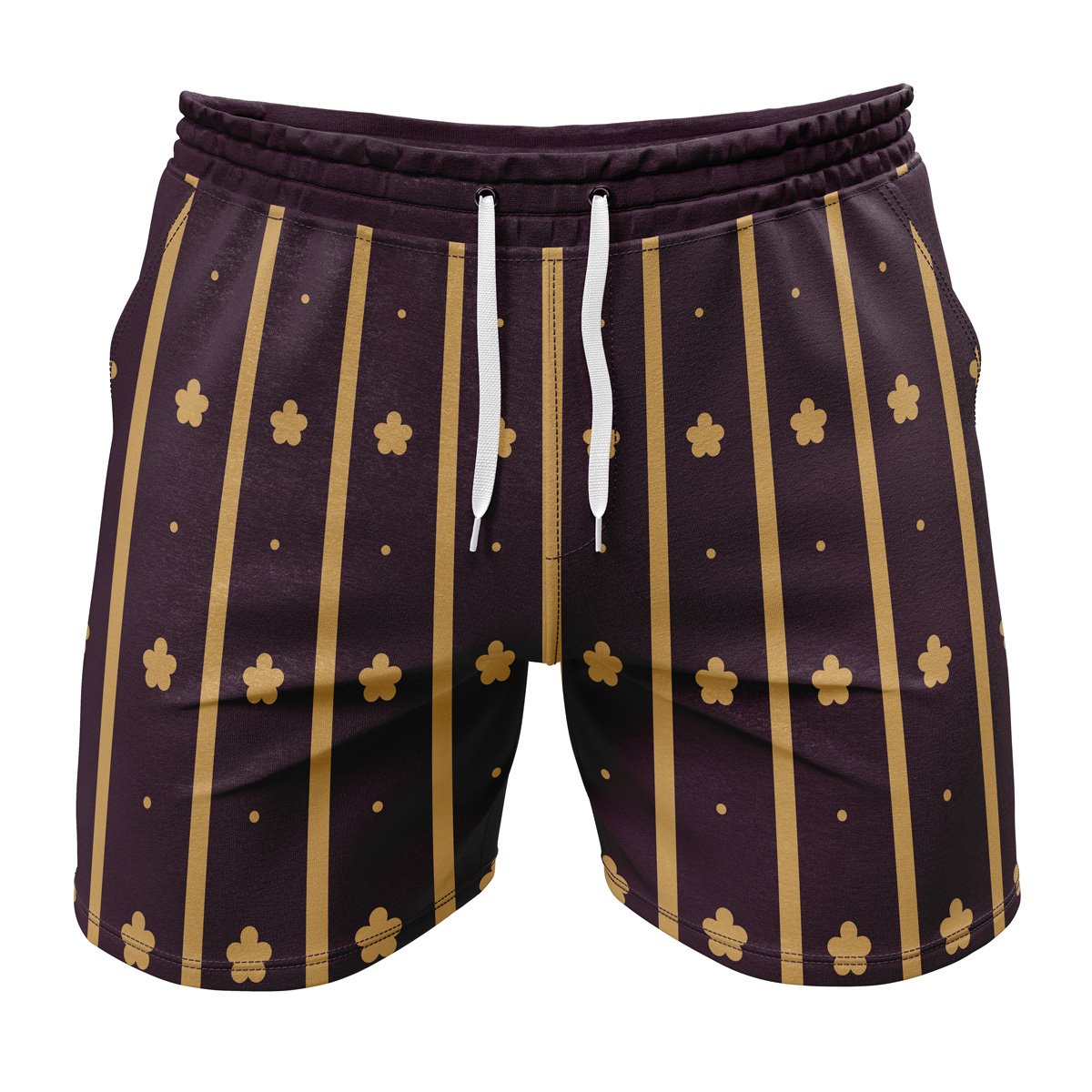 Gym Short front 14 2 - Anime Swim Trunks