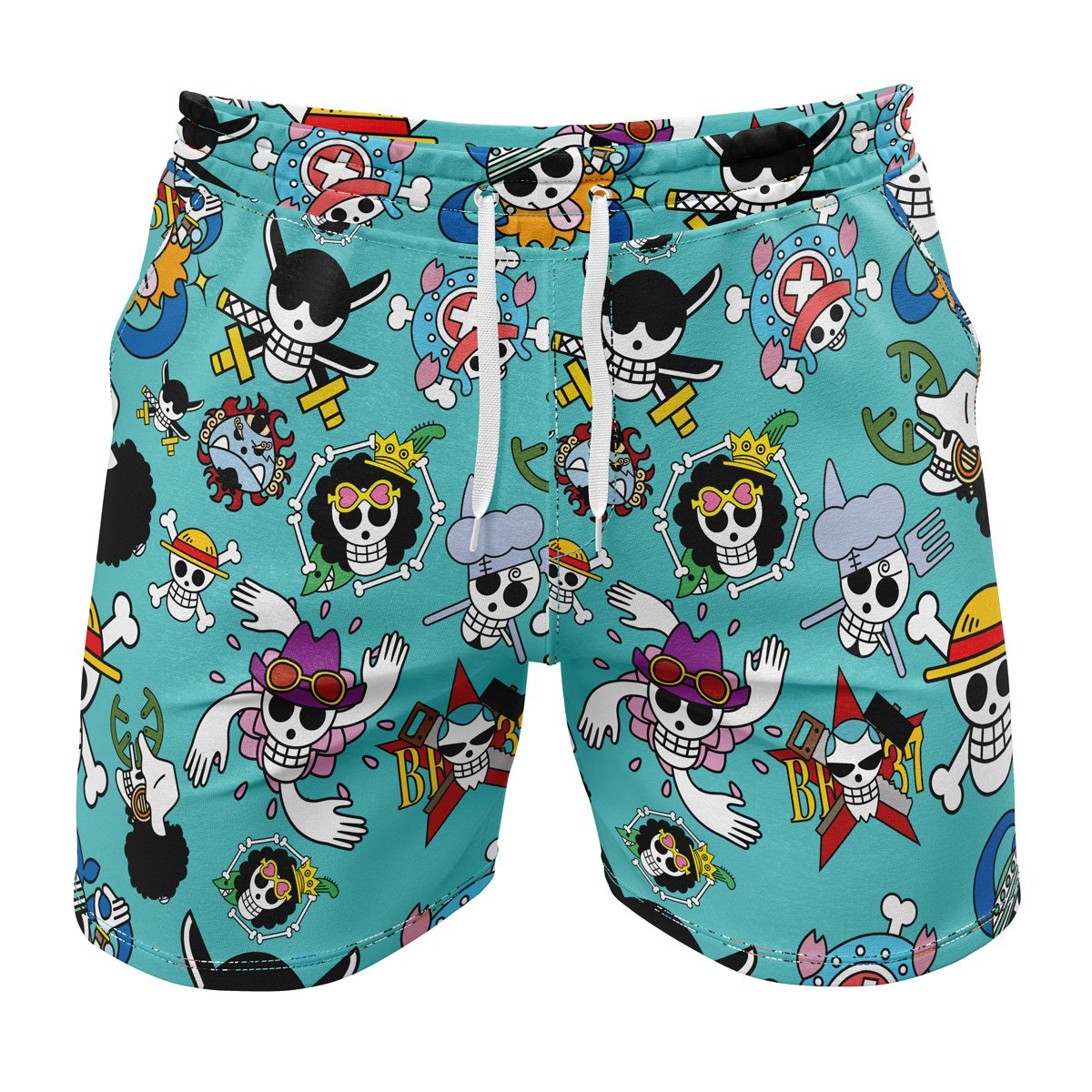 Gym Short front 17 - Anime Swim Trunks