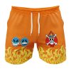 Gym Short front 25 1 - Anime Swim Trunks