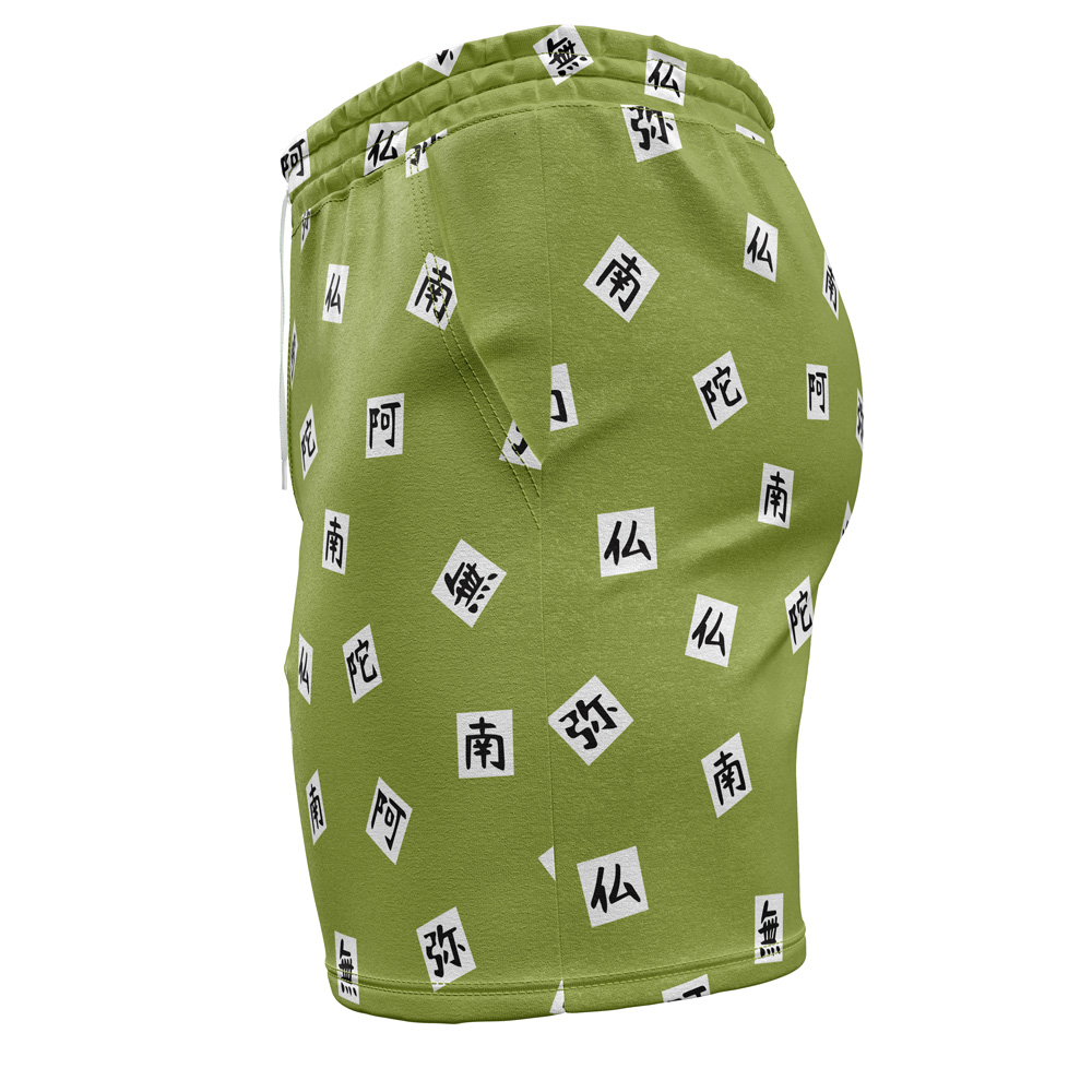 Gyomei Himejima DS Template Gym Short L SIDE Mockup - Anime Swim Trunks