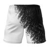 Ken Kaneki TG Gym Short BACK Mockup - Anime Swim Trunks