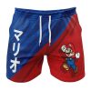 Mario SMB Gym Short FRONT Mockup 1 - Anime Swim Trunks