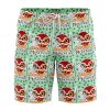 Raging Princess Mononoke SG Hawaiian Shorts FRONT Mockup Knot - Anime Swim Trunks
