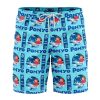Sea Creatures Ponyo Studio Ghibli Hawaiian Shorts FRONT Mockup Knot - Anime Swim Trunks