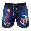 Usagi Tsukino SM Gym Short FRONT Mockup - Anime Swim Trunks
