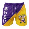 Wario SMB Gym Short FRONT Mockup - Anime Swim Trunks