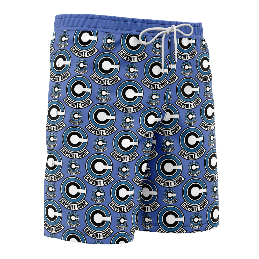 capsule Hawaiian Swim Trunks Board Shorts side Knot - Anime Swim Trunks