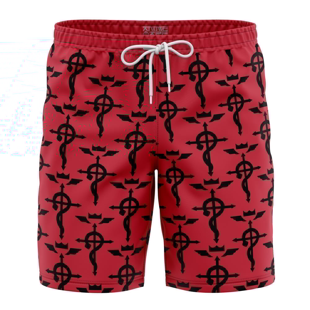 flamel Hawaiian Swim Trunks Board Shorts Knot - Anime Swim Trunks