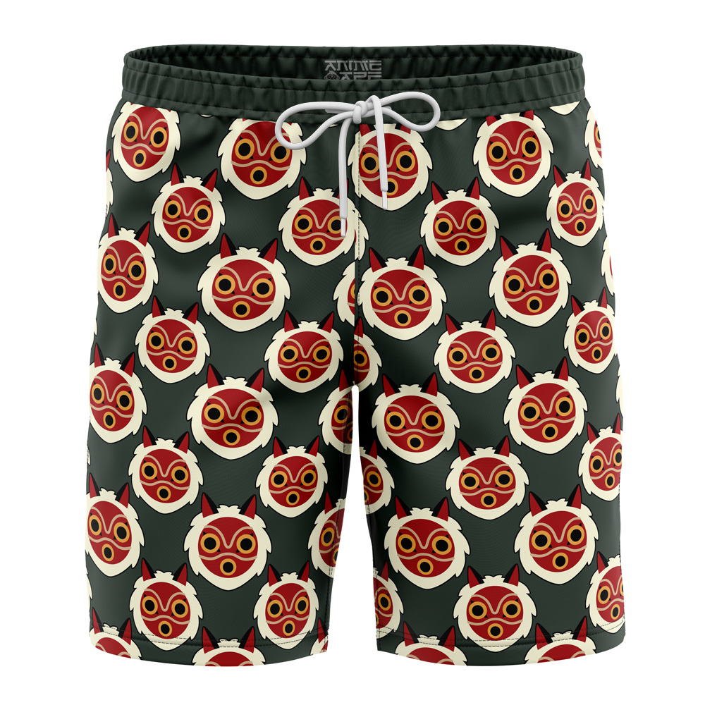 hime Hawaiian Swim Trunks Board Shorts Knot - Anime Swim Trunks