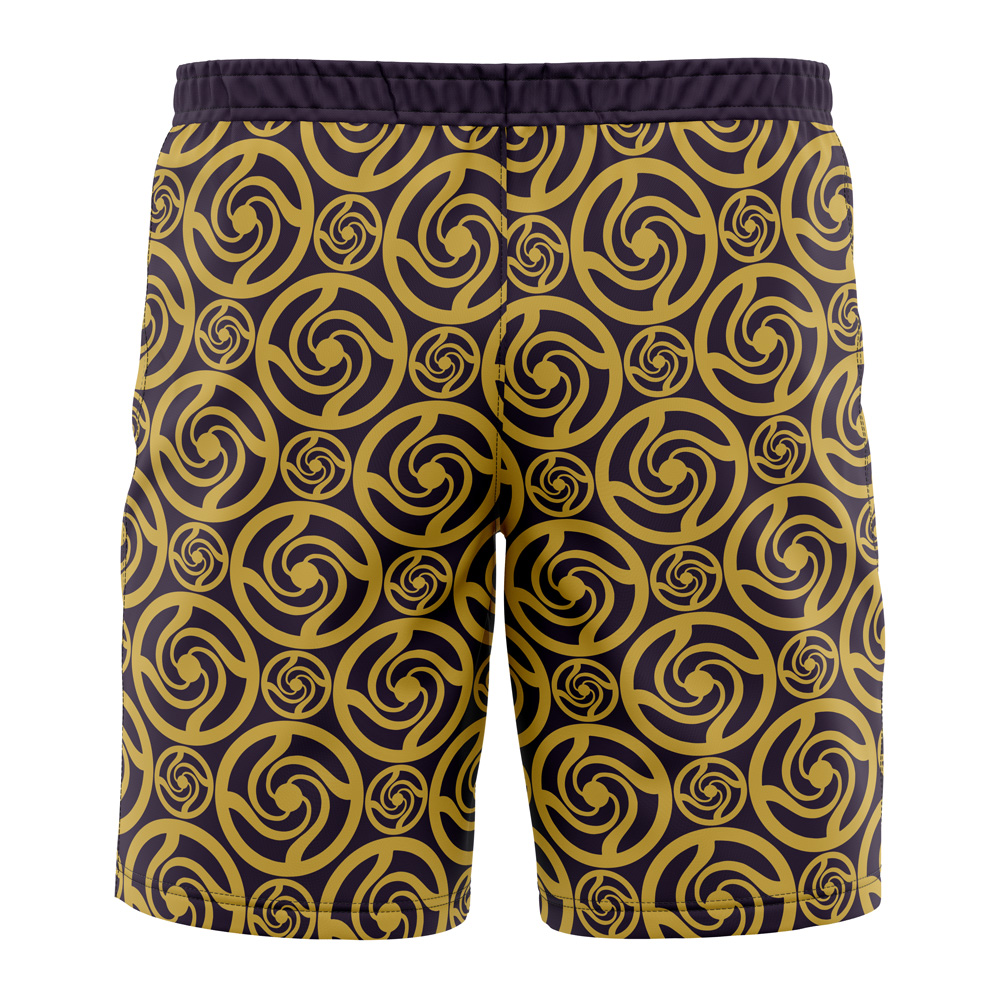 jujutsu Hawaiian Swim Trunks Board Shorts back - Anime Swim Trunks