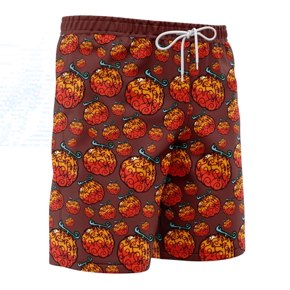 meramera Hawaiian Swim Trunks Board Shorts side Knot - Anime Swim Trunks