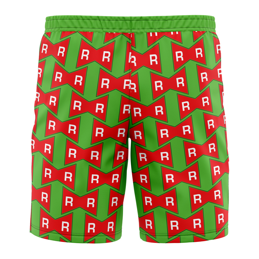 redribbon Hawaiian Swim Trunks Board Shorts back - Anime Swim Trunks