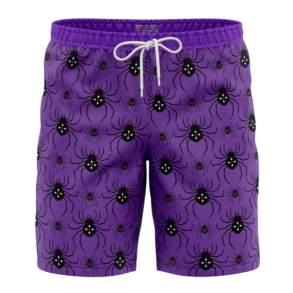 spider Hawaiian Swim Trunks Board Shorts Knot - Anime Swim Trunks