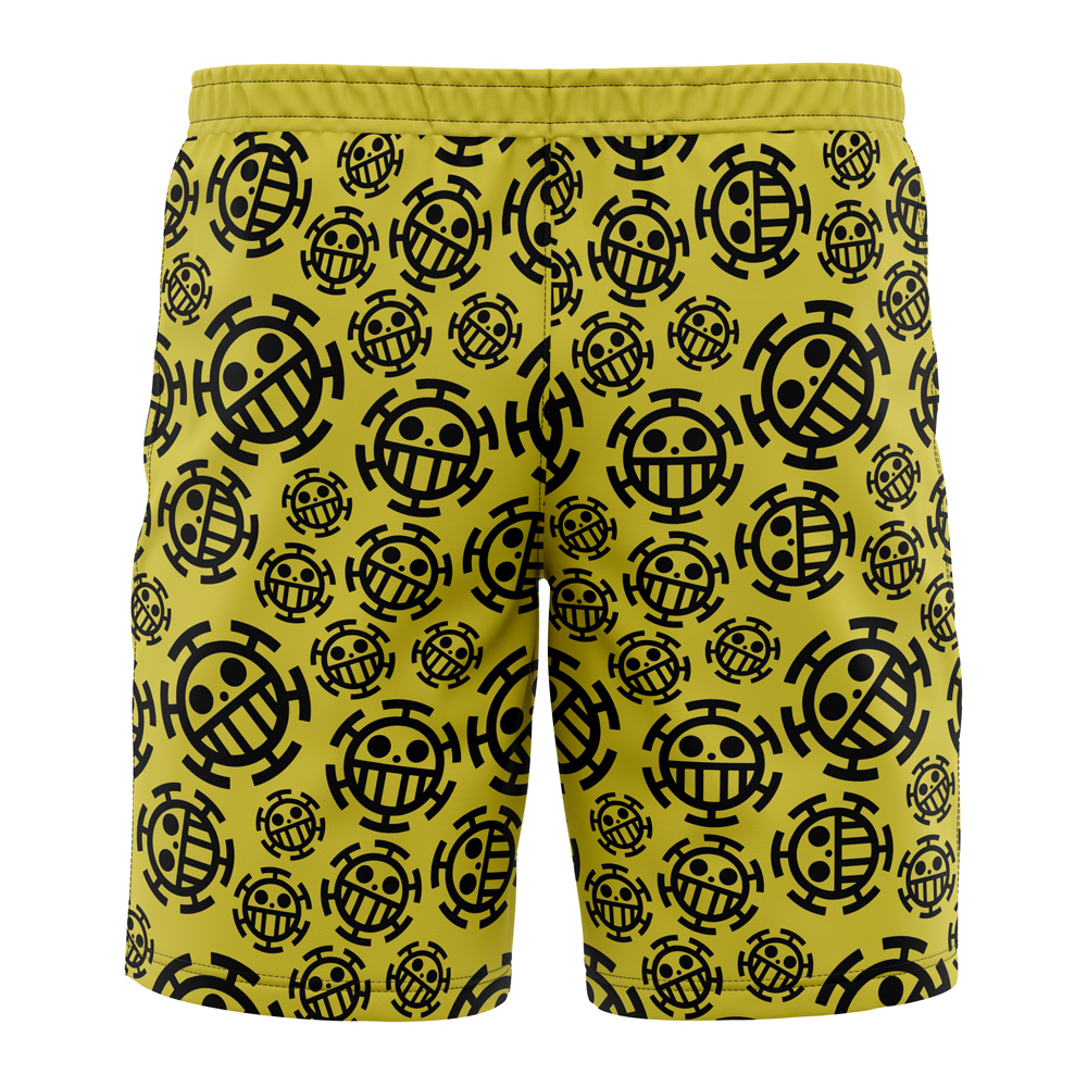 trafalgar Hawaiian Swim Trunks Board Shorts back - Anime Swim Trunks