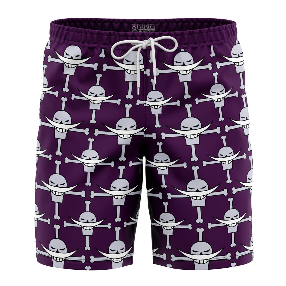 whitebeard Hawaiian Swim Trunks Board Shorts Knot - Anime Swim Trunks